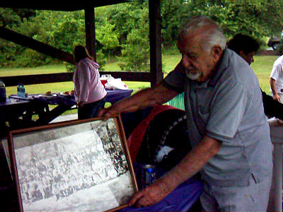 Joe with Mammano family picture